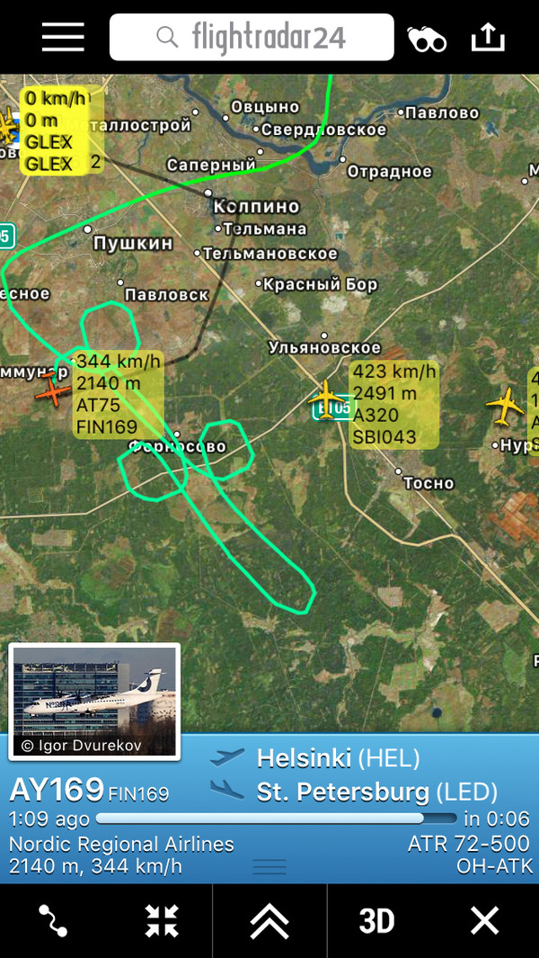 Hello from Finns?) - My, Flightradar24, Saint Petersburg