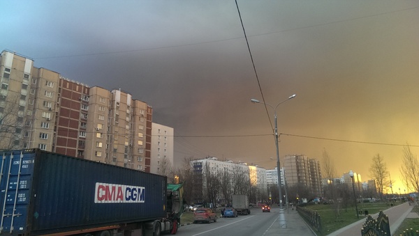 Spring on Okskaya - My, Sky, Moscow