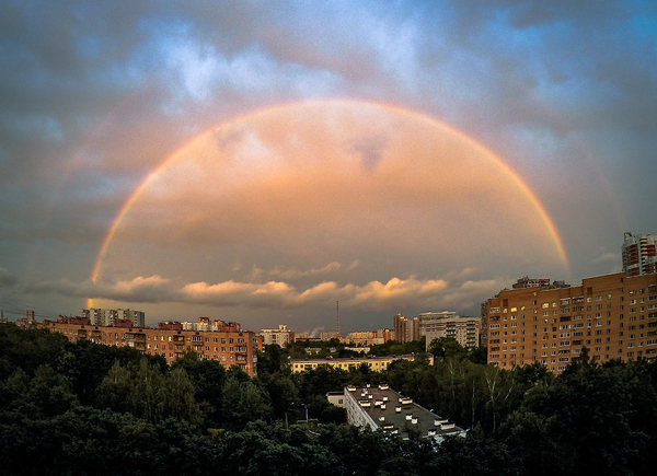 Under the dome - The photo, Town, After a thunderstorm, beauty, Thunderstorm