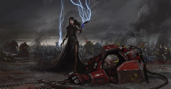 Death of the King - Warhammer 40k, Art, 