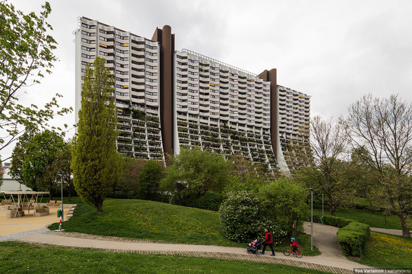 Multi-storey residential complex in Vienna - My, Austria, Architecture, Vein, House, District, Longpost