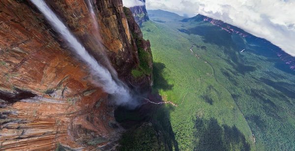 Angel, Churun-Merun - the highest waterfall in the world. Venezuela - beauty, Waterfall, Venezuela