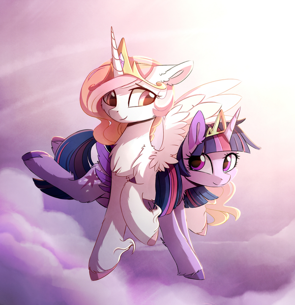     ? My Little Pony, Twilight Sparkle, Princess Celestia