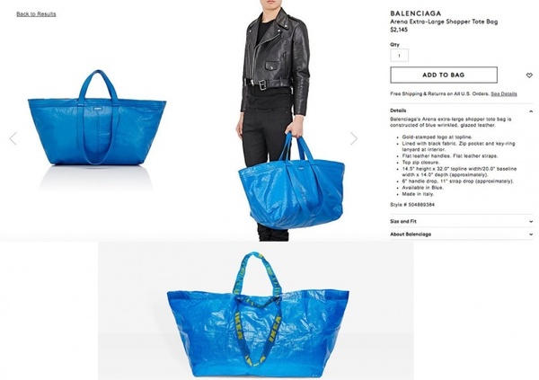 $2145 and $0.99. If there is no difference, why pay more? - Joke, Humor, Package, Сумка, Suite, Chic, IKEA, Balenciaga