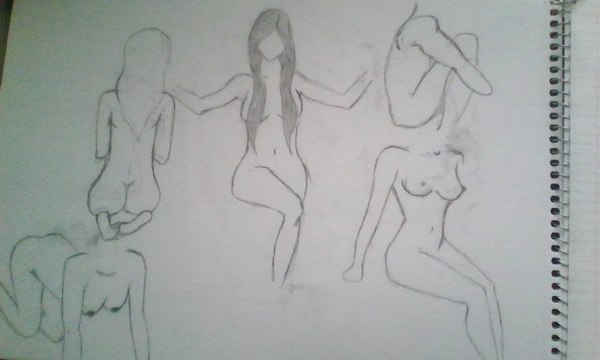 Drawings - NSFW, Longpost, Color, Pencil drawing, Drawing, My