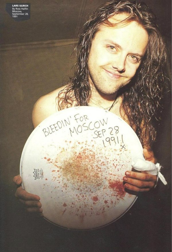 Lars Ulrich (Metallica), Monster Rock Festival, Tushino, 1991 - Tushino, Metallica, The photo, Ulrich