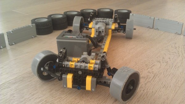 Lego Technic RC drift car chassis - My, Lego, Lego technic, Drift, , Chassis