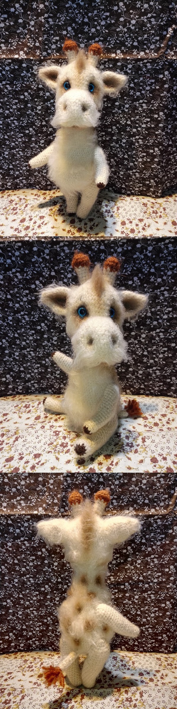 Giraffe Stepan. - My, Amigurumi, Crochet, Hobby, Giraffe, , Soft toy, Longpost