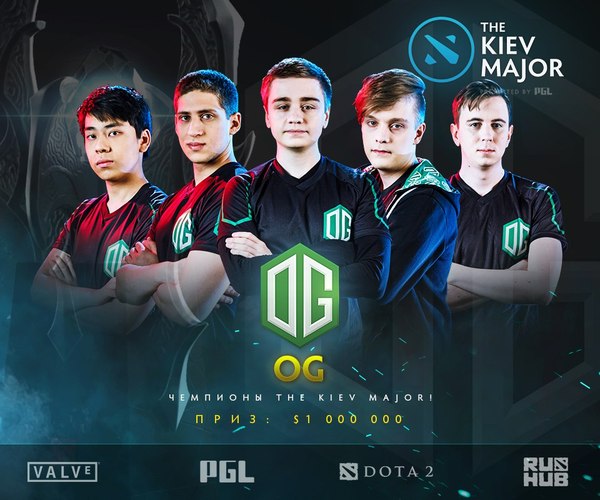 OG - champions of The Kiev Major - Dota, Dota 2, eSports, The kiev Major, Og