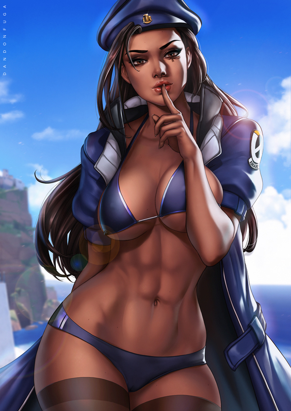 Ana Amari - NSFW, Overwatch, Ana Amari, Dandonfuga, DeviantArt