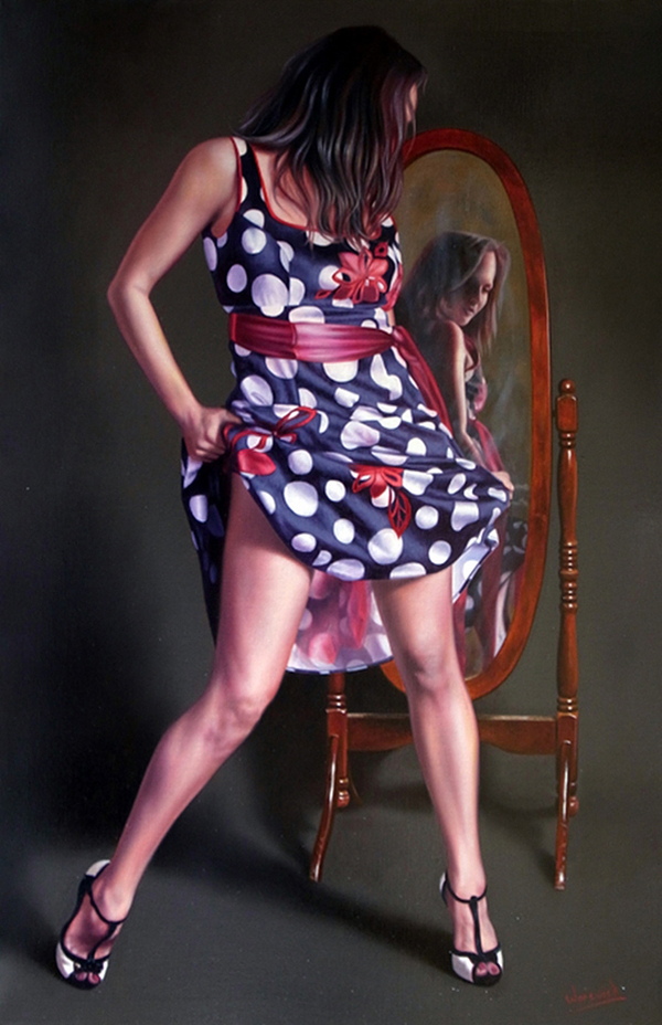 Artist Peter Worswick - , Art, Girls, Longpost