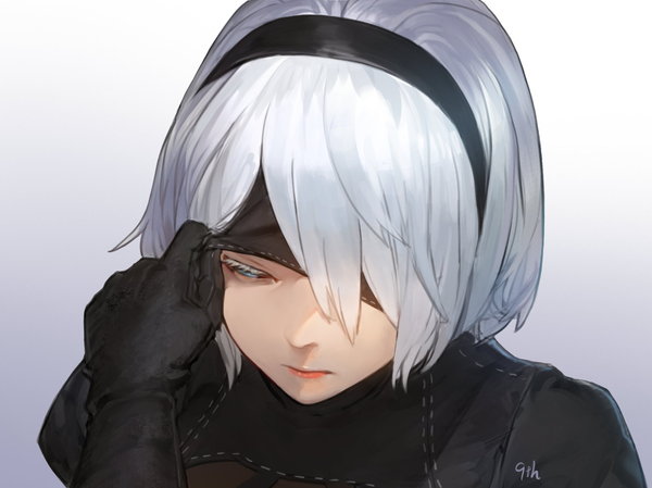 YoRHa No.2 Type B - Anime Art, Yorha unit No 2 type B, NIER Automata