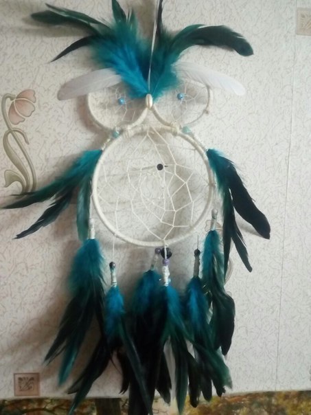 dream owl - My, Owl, Dreamcatcher, Needlework