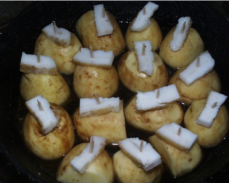 New potatoes in the oven, a very high-calorie recipe. - Cooking today, Recipe, Cooking, Food, Longpost