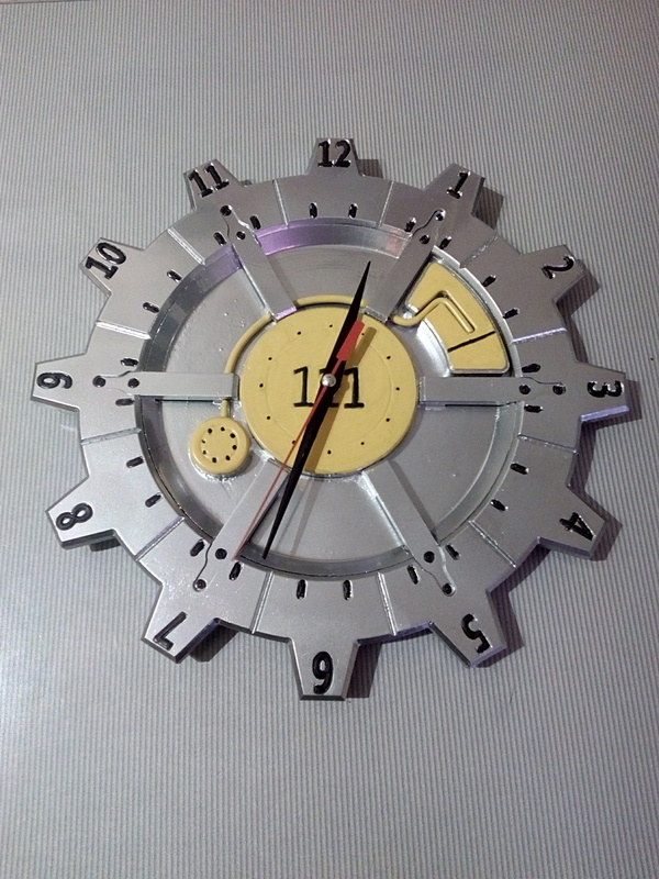 clock - My, With your own hands, CNC, Clock, Fallout 4, Longpost