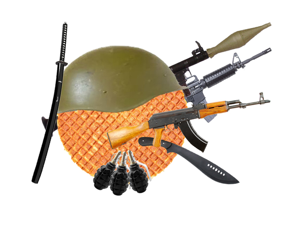 Wunderwaffle or my sick imagination - My, , Photoshop, Photoshop master, Wunderwaffle, Waffles, Weapon