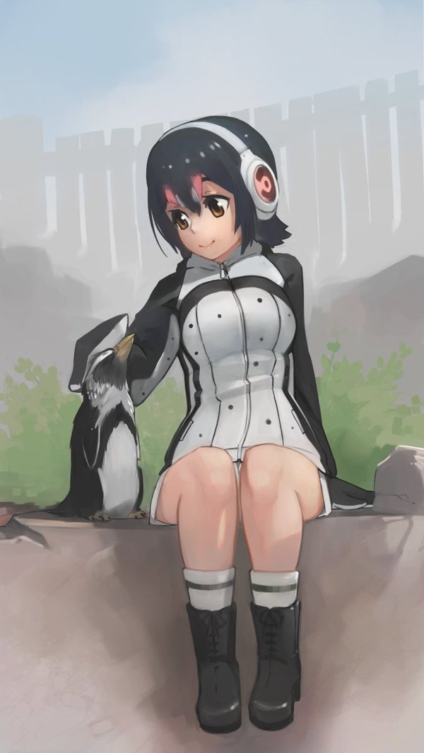 Penguin love between two penguins Grape-kun, Kemono Friends, , 