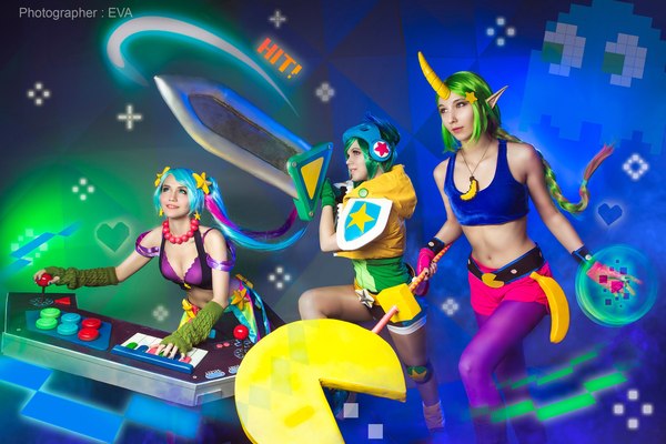 Arcade League of Legends , , League of Legends, Veigar, Riven, Soraka, Sona