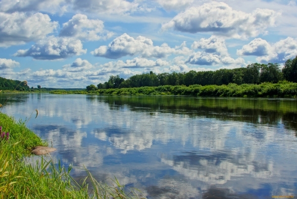 From afar for a long time, the Volga River flows ...) - The photo, , Longpost, Volga river