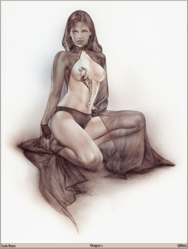 Erotica by Royo - NSFW, Luis royo, Erotic, Hand-drawn erotica, Painting, Longpost