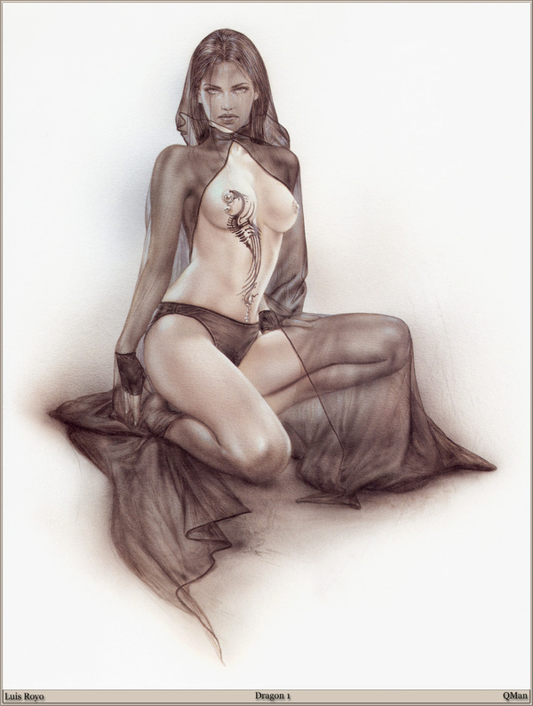 Эротика от Ройо - NSFW, Luis royo, Эротика, Рисованная эротика, Картина, Длиннопост