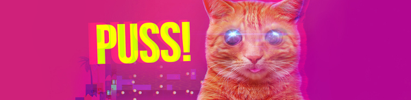 PUSS! - Psychedelic cat puzzle :3 - My, , Games, Инди, GIF, Indie game, Indie, , Greenlight, Longpost