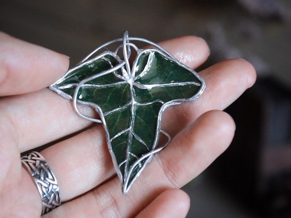 Do-it-yourself Lorien leaf - Lorien, Longpost, Video, Needlework with process, Brooch, With your own hands, Lord of the Rings, Legolas, My