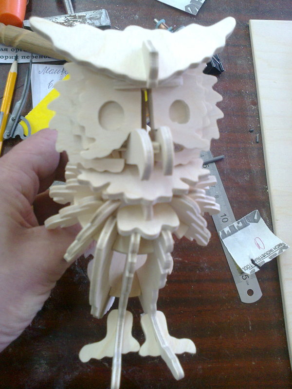 Plywood. Owl. Oh no, it didn't work... - My, Plywood, Jigsaw, With your own hands, Longpost