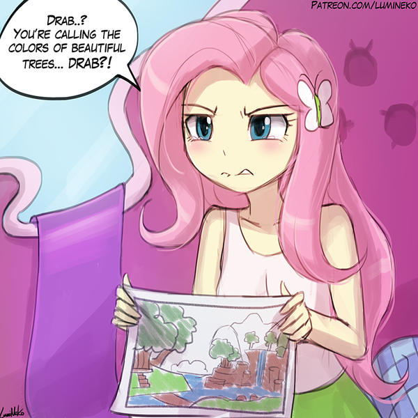 Drab My Little Pony, Equestria Girls, MLP Season 7, Fluttershy, Lumineko