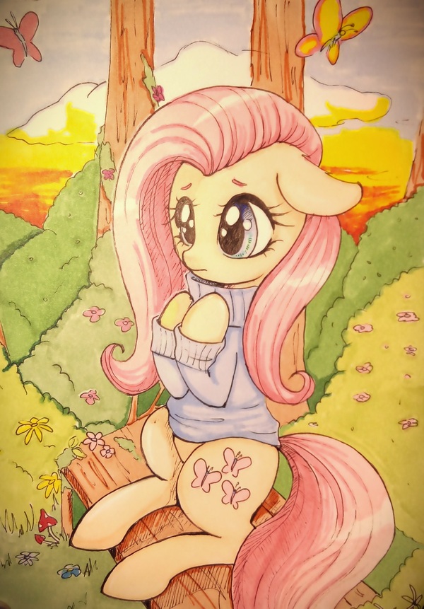 Флатти приуныла - My Little Pony, Моё, Fluttershy