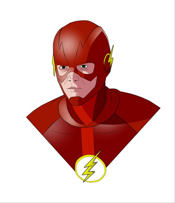 Первая работа ;) - Моё, The Flash, Барри Аллен, Flash, DC Comics, Арт