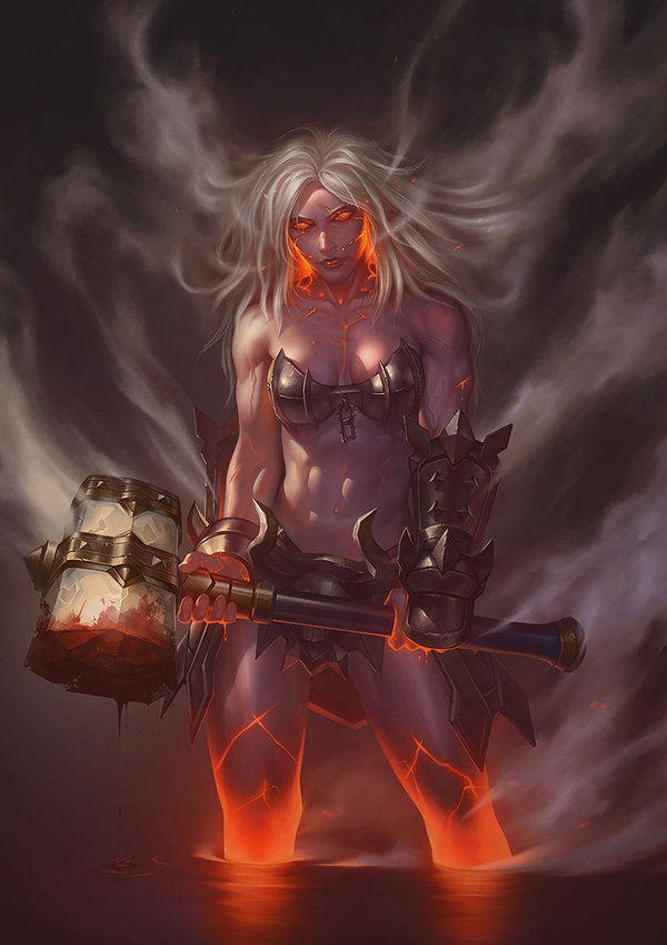 Wrath of the berserker - , Art, Strong girl, Warrior, Diablo, Diablo iii