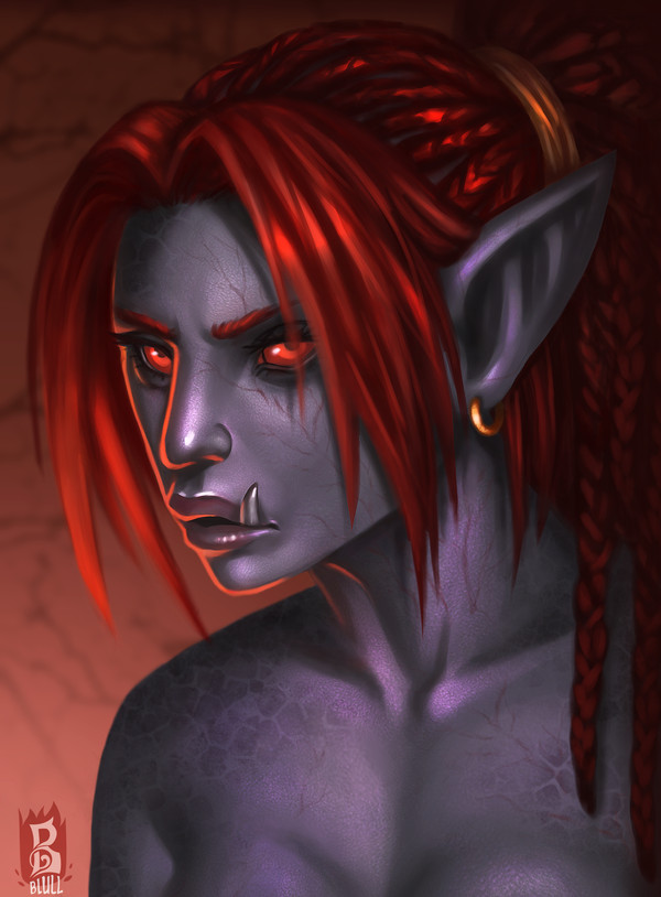 Influence of the Emerald Nightmare - My, Wow, World of warcraft, Game art, Blull, My, Troll, Art, Portrait