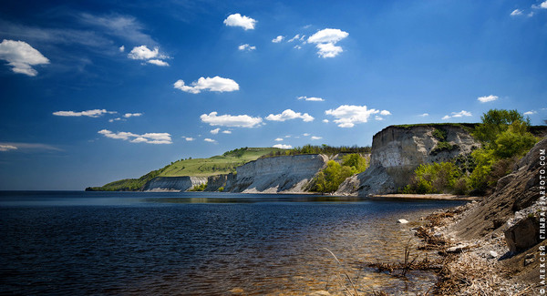 Rock of Stepan Razin, Volga. - Volga, , Shore, Saratov region, Nature, The photo, River, Volga river