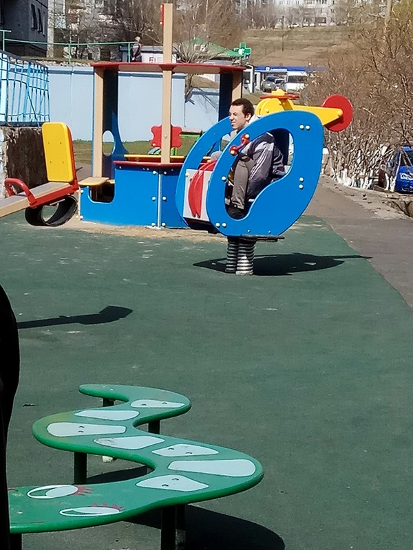 At the playground. - My, My, Playground, Yamma, , Teen, Longpost