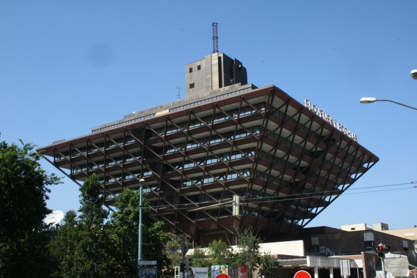 Building of the Slovak Radio in Bratislava - Architecture, Radio station, Bratislava, Beautiful, Pyramid