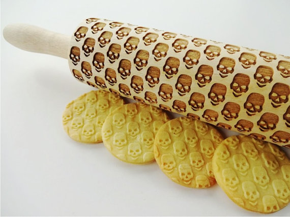 Laser engraving on a rolling pin - Rolling pin, Laser engraving, Scull, Craft, Preparation, Cookies, Longpost