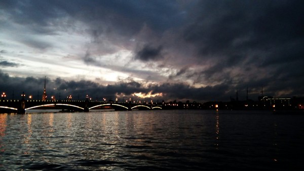 Gloomy post - My, Gloomy, The clouds, River, Clouds, Sunset, August, The photo, 