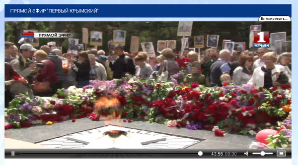 Simferopol. - May 9, Parade, Immortal Regiment, Live, May 9 - Victory Day