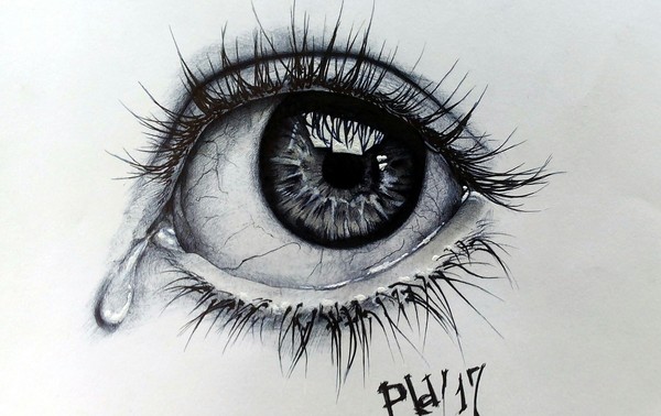 Eye. - My, Graphics, Pen drawing, Eyes