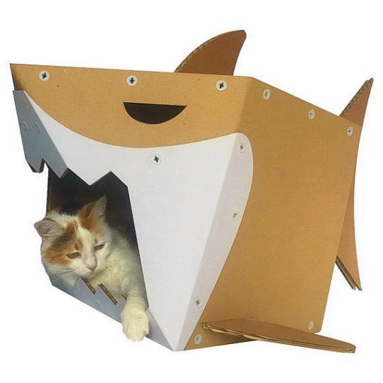Cardboard furniture for cats - cat, Box, Milota, Box and cat, Text, Longpost
