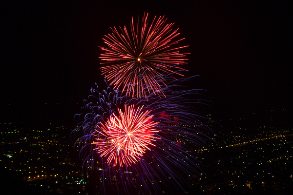 Fireworks in honor of Victory Day, Pyatigorsk - My, The photo, Video, Firework, Fireworks, May 9, Pyatigorsk, , Tywed, Longpost, May 9 - Victory Day