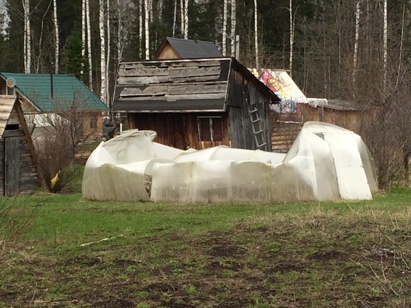 Consequences of winter - Dacha, My, Winter