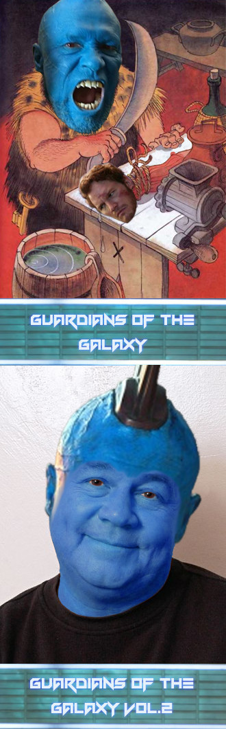 Yondu at the beginning of the first part and at the end of the second - My, Guardians of the Galaxy, Yondu, Dad, Mary Poppins