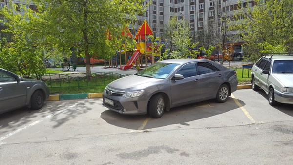 Hamlo in the parking lot in the yard. - My, , Parking Wizard, Неправильная парковка, Parking, 