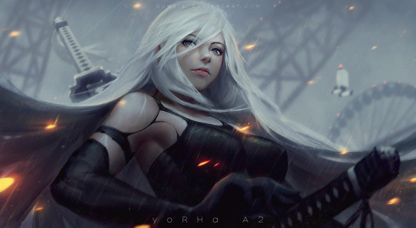 YoRHa A2 - Арт, Игры, NIER Automata, Yorha unit No 2 type a