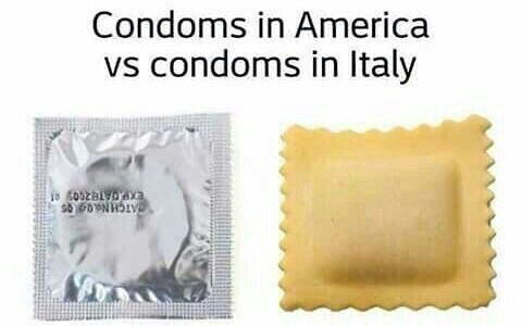 Condoms in America and condoms in Italy - America, In contact with, Italy, Condoms