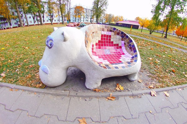 Alley of benches in Gomel (alley of lovers) part 1 - Gomel, The park, Benches, Creative, Longpost