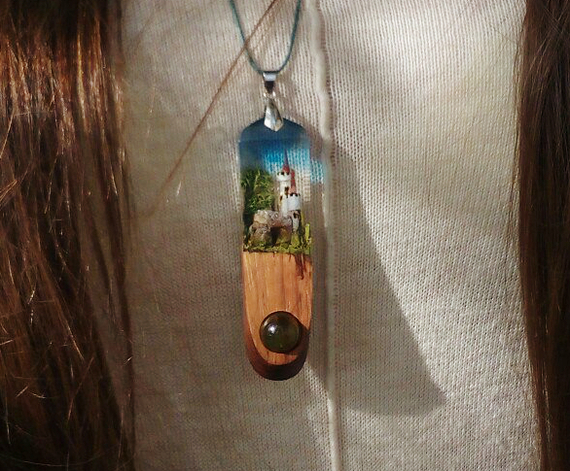 Pendant Mysterious world - My, My, Needlework, Pendant, Handmade, With your own hands, Story, Longpost