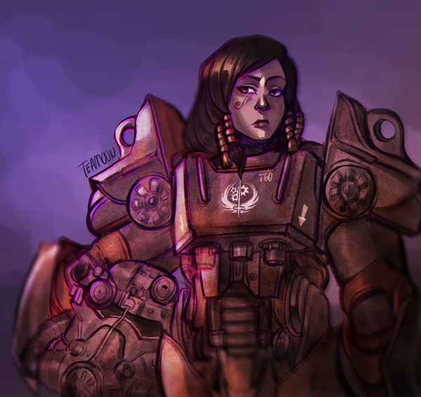      Overwatch, Fallout, , Pharah, Art by Teamoon